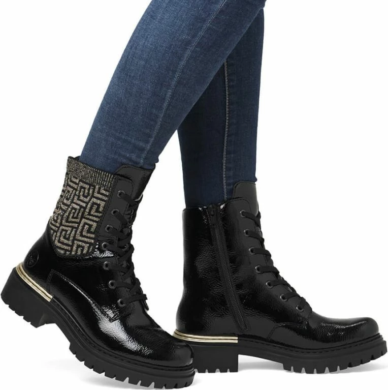 Çizme për femra Rieker, të zeza