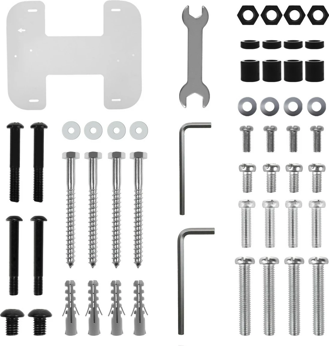 Mbajtës tavani për TV Maclean MC-112B, deri 60kg, VESA 600x400, i zi