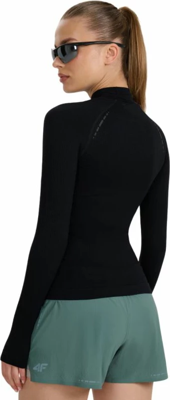 Maicë me mëngë të gjata për femra 4f, e zezë