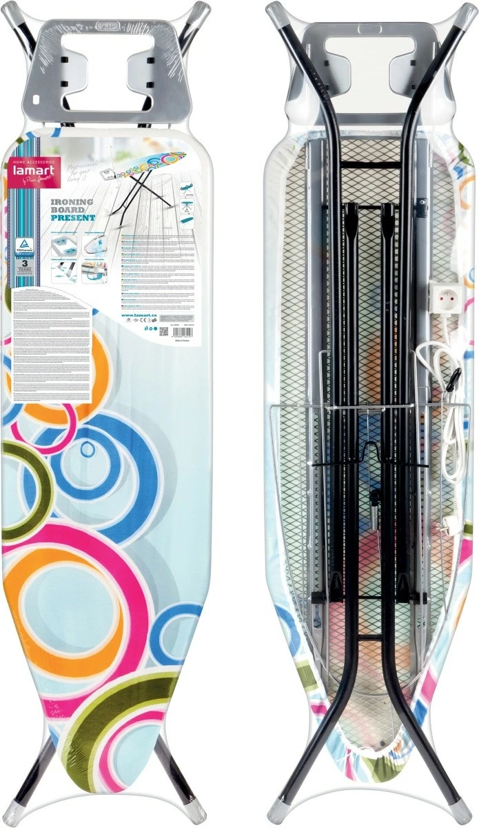 Dërrasë hekurosje Lamart LT8002, dekorative, e bardhë