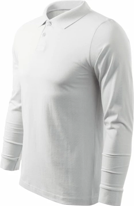 Polo maicë Malfini për meshkuj, e bardhë