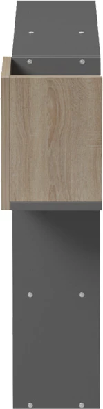 Raft muri Wenia, sonoma-antracit, 99.5x15x61cm