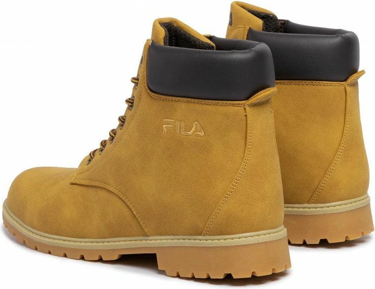 Këpucë Fila për meshkuj, ngjyrë kafe me portokalli