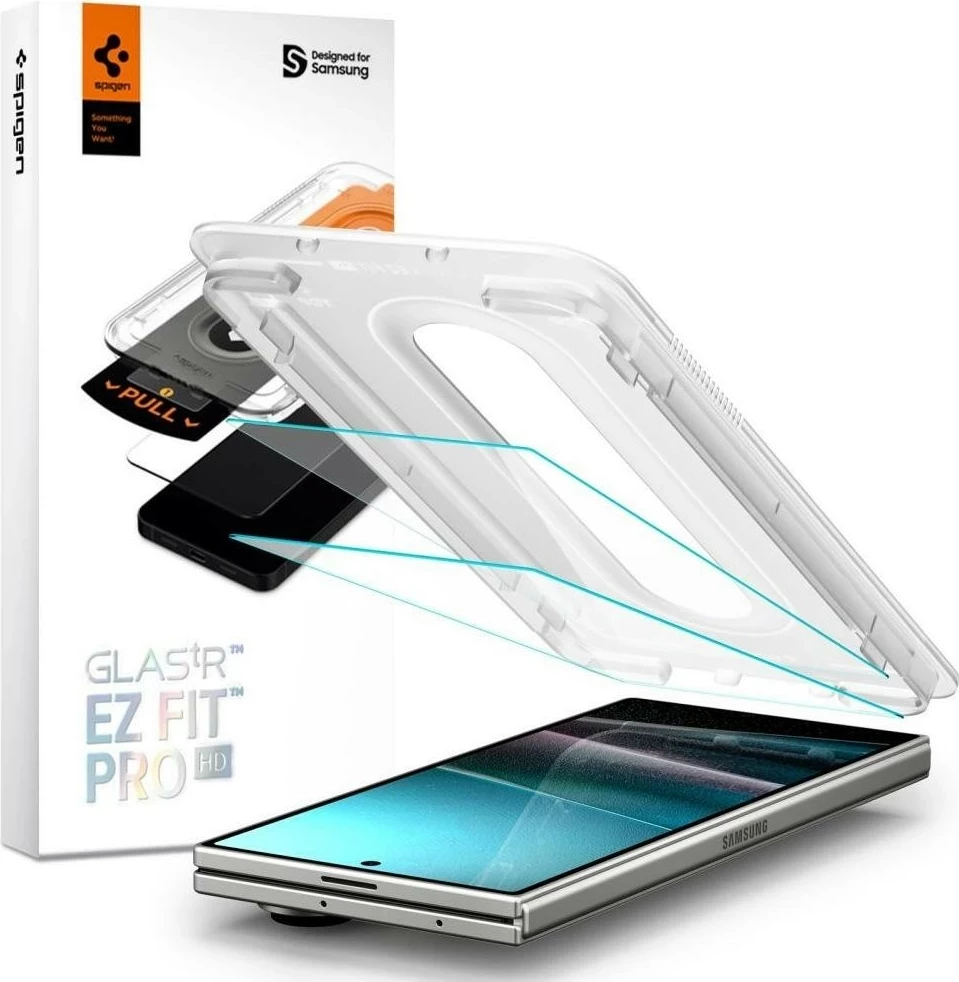 Mbrojtës xhami Spigen Glas.TR EZ Fit Pro për Samsung Galaxy Z Fold 7, transparent, 2 copë
