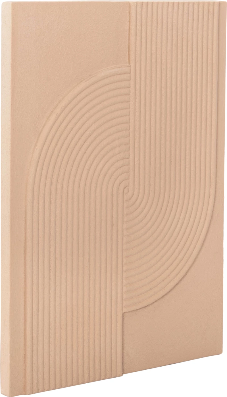 Panel dekorativ për mur, seri Santorini, ngjyrë bezhë, FH4521, 60x4x80 cm