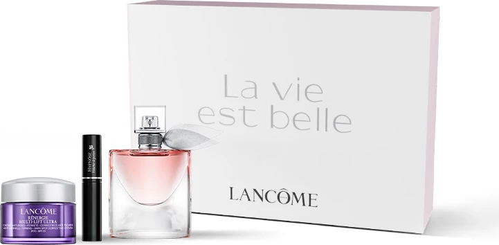 Set Eau de Parfum për femra Lancome La Vie Est Belle 50ml + krem anti-rrudhë 15ml + maskarë 2ml