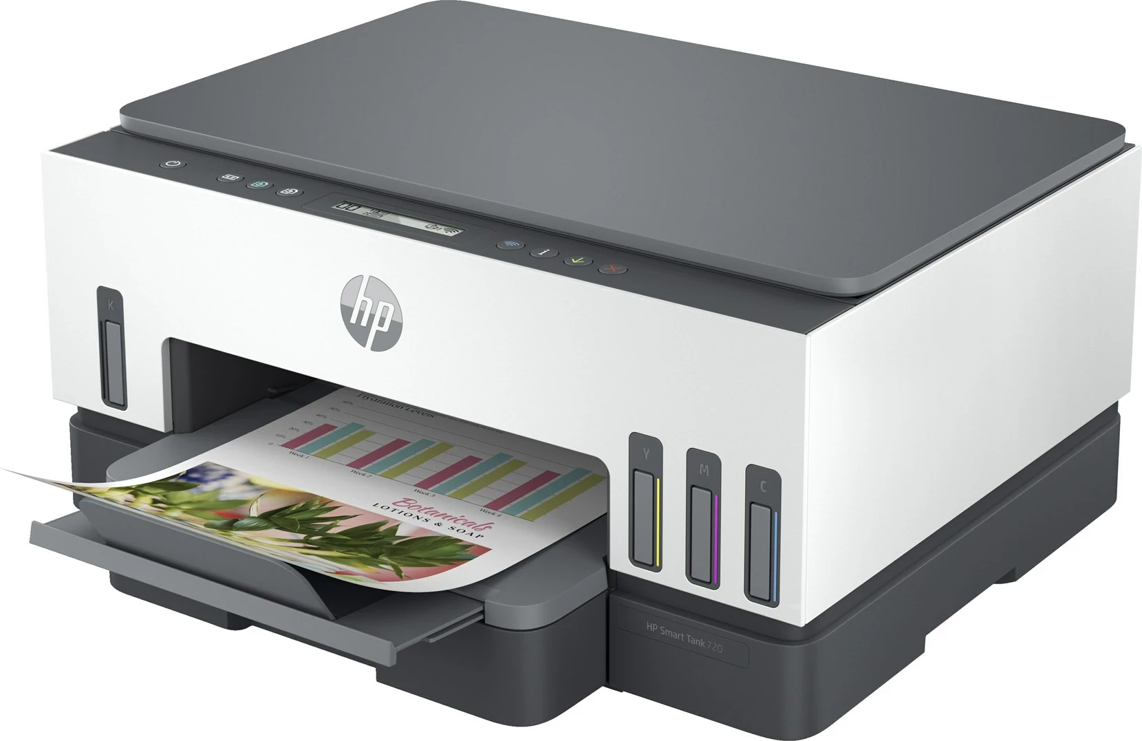 Printer HP Smart Tank 720, All-in-One, Termal inkjet, Gri