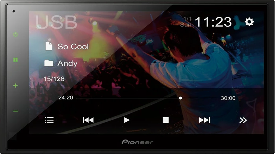 Sistem multimedial Pioneer DMH-A340DAB, ekran me prekje, Bluetooth, DAB, USB, i zi