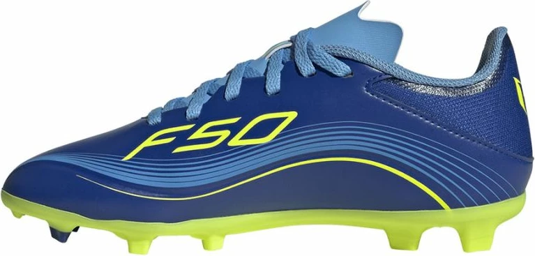 Atlete futbolli për fëmijë adidas F50 Messi, të kaltra