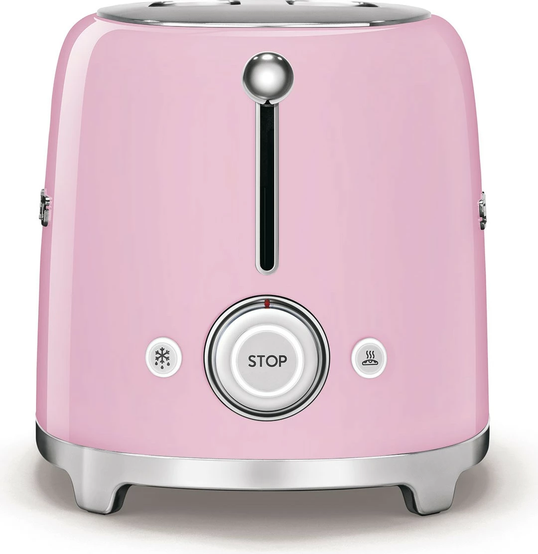 Tostier SMEG 50's Style, 4 feta, rozë