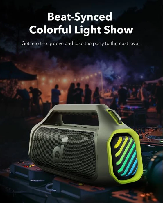 Altoparlant portativ Bluetooth ANKER Soundcore Boom 2 Plus A3134061 140W, jeshil