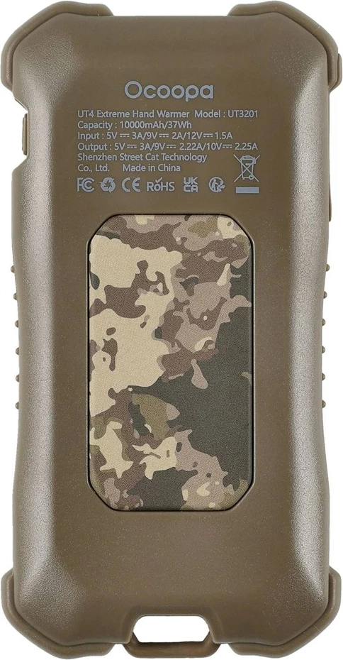 Ngrohës elektronik për duar Ocoopa UT4 Extreme, 10000 mAh, Kamuflazh