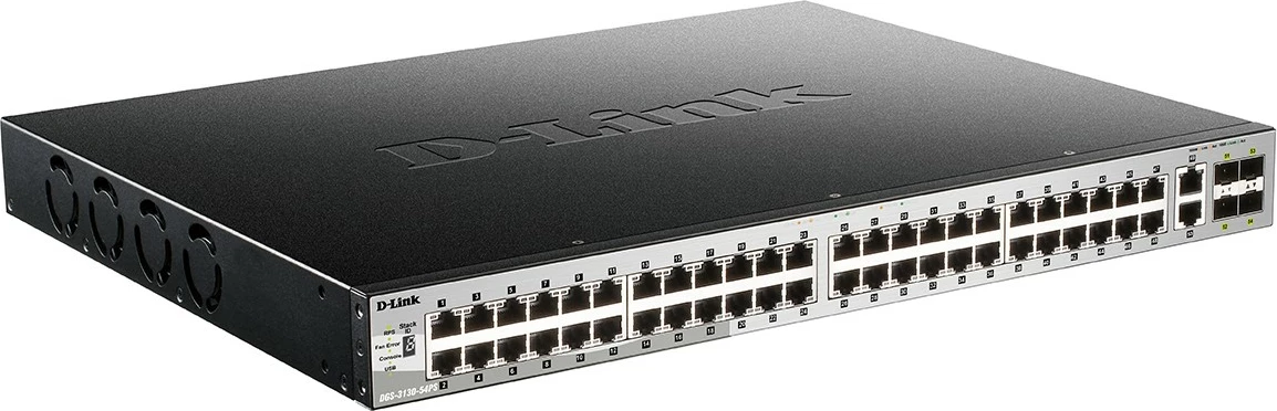 Switch D-Link DGS-3130-54PS/E, 54 porta, PoE, Gigabit, i zi