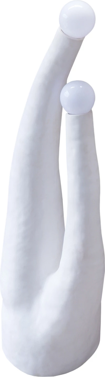 Llambë dyshemeje dekorative TUSKEN, fibër-cement, e bardhë, FH4702.02, 50x43x145cm