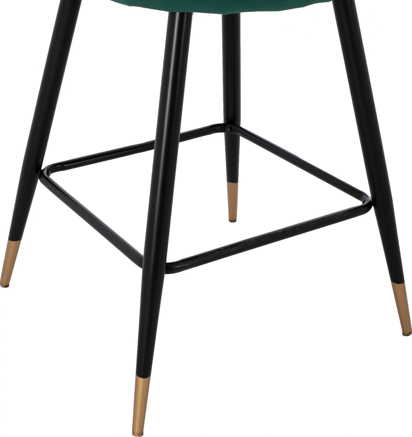 Karrige për bar mesatare, FH8736.03, kadife e gjelbër, kornizë metalike, 50x50x90 cm., set prej 2 copë