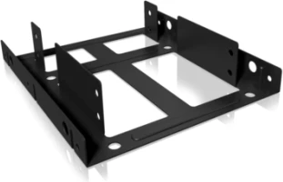 Adapter montimi ICYBOX IB-AC643, 2× 2.5\" SSD/HDD në 1× 3.5\" bay, i zi