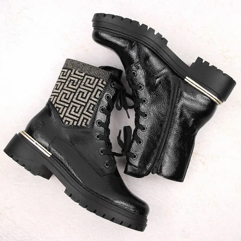 Çizme për femra Rieker, të zeza