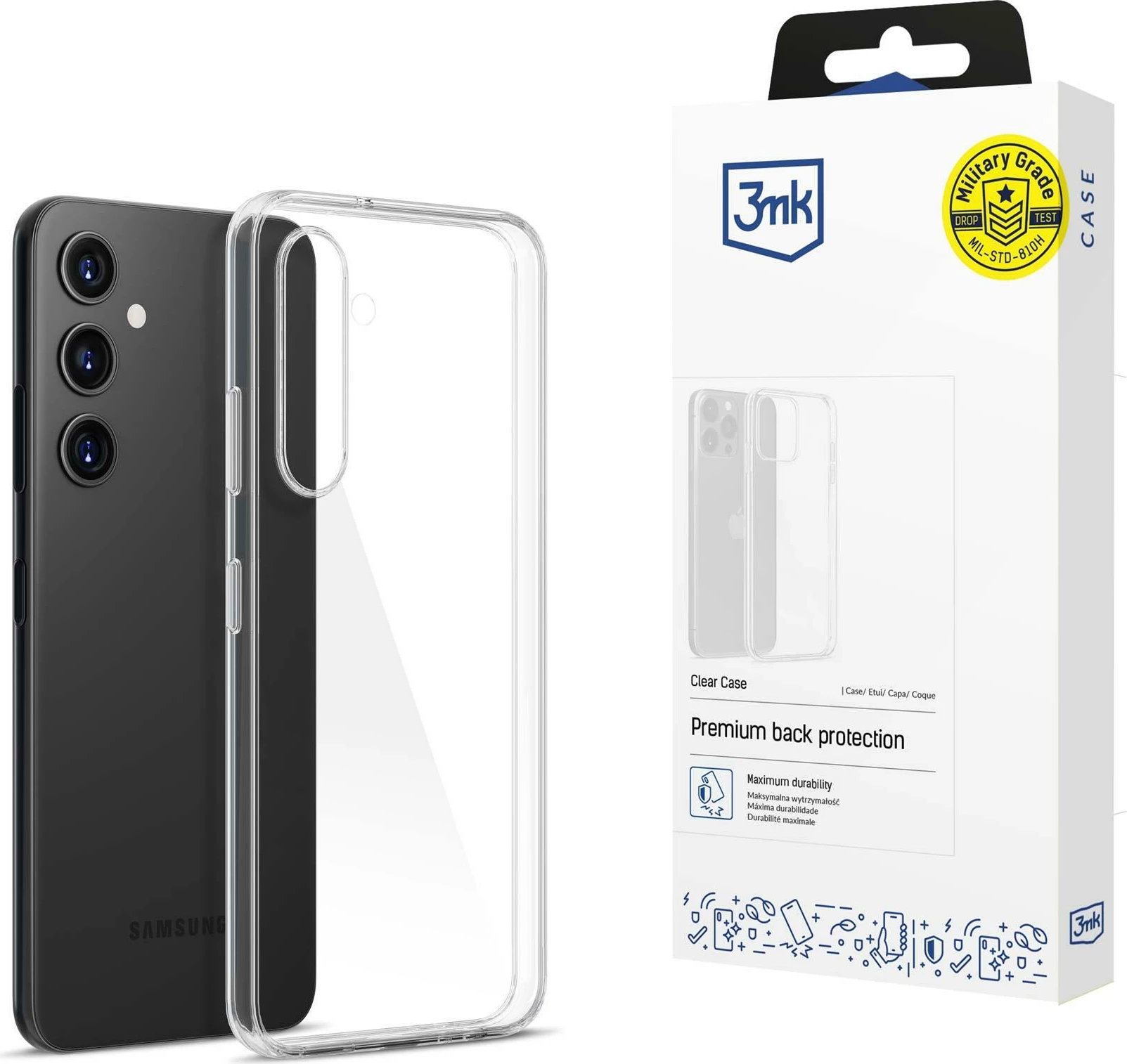 Mbështjellës 3mk Clear Case për Samsung Galaxy A15 5G, Transparent