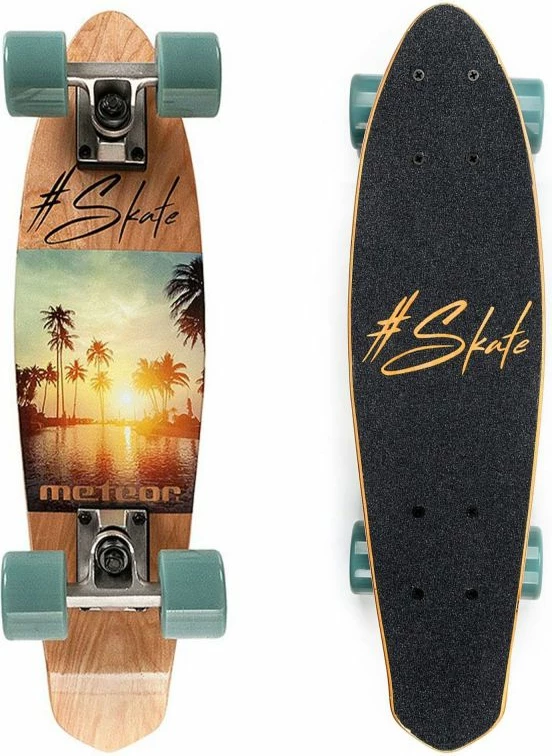 Skateboard Meteor për të gjithë, ngjyrë e zezë