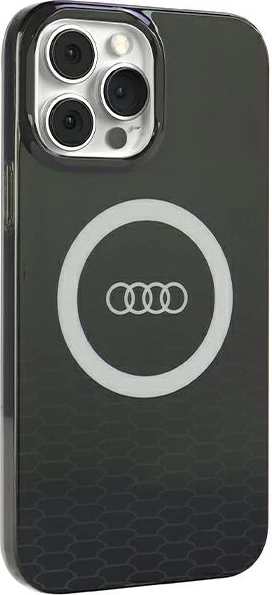 Mbështjellës Audi IML Big Logo MagSafe për iPhone 13 Pro / 13, i zi