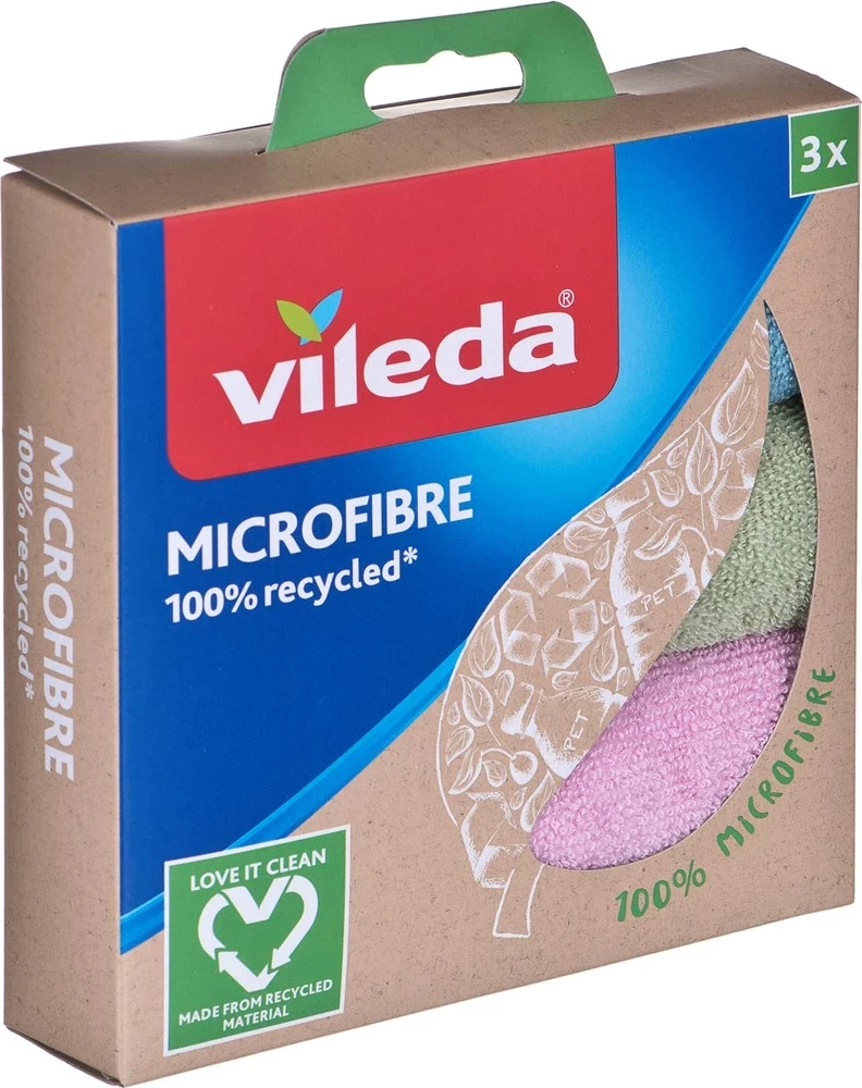 Set leckash me mikofibër për pastrim Vileda, 3 copë