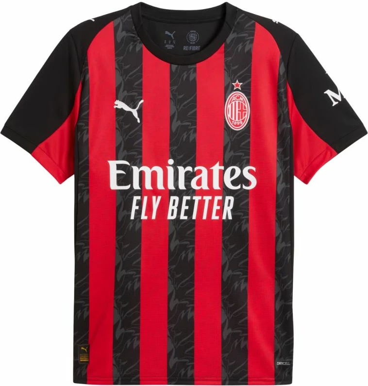 Fanellë futbolli për meshkuj Puma AC Milan, e zezë/e kuqe