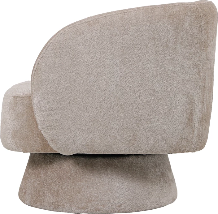 Karrige rrotulluese kreslo, stof krem, 78x81x77cm