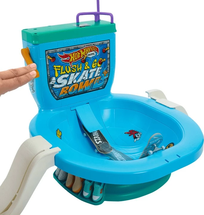 Set skateboard për gishta Hot Wheels Skate Cool Shell Ramp, shumëngjyrësh