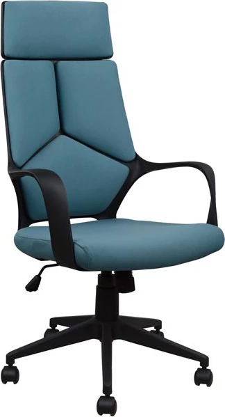 Karrige zyre FH1054.06 Gri-Blu e lehtë dhe bazë e zezë 64x61x126 cm