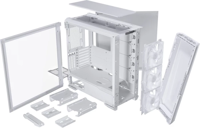 Kasë PHANTEKS Eclipse G500A D-RGB ATX, tempered glass, USB-C, 3x 140mm fan D-RGB, e bardhë