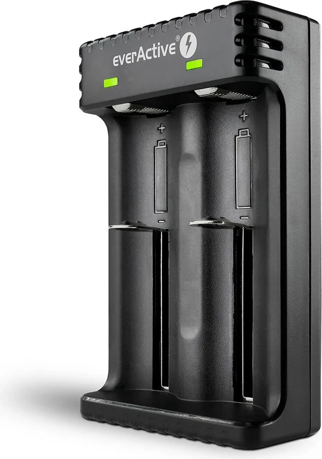 Karikues everActive për bateri, LC-200, i zi 