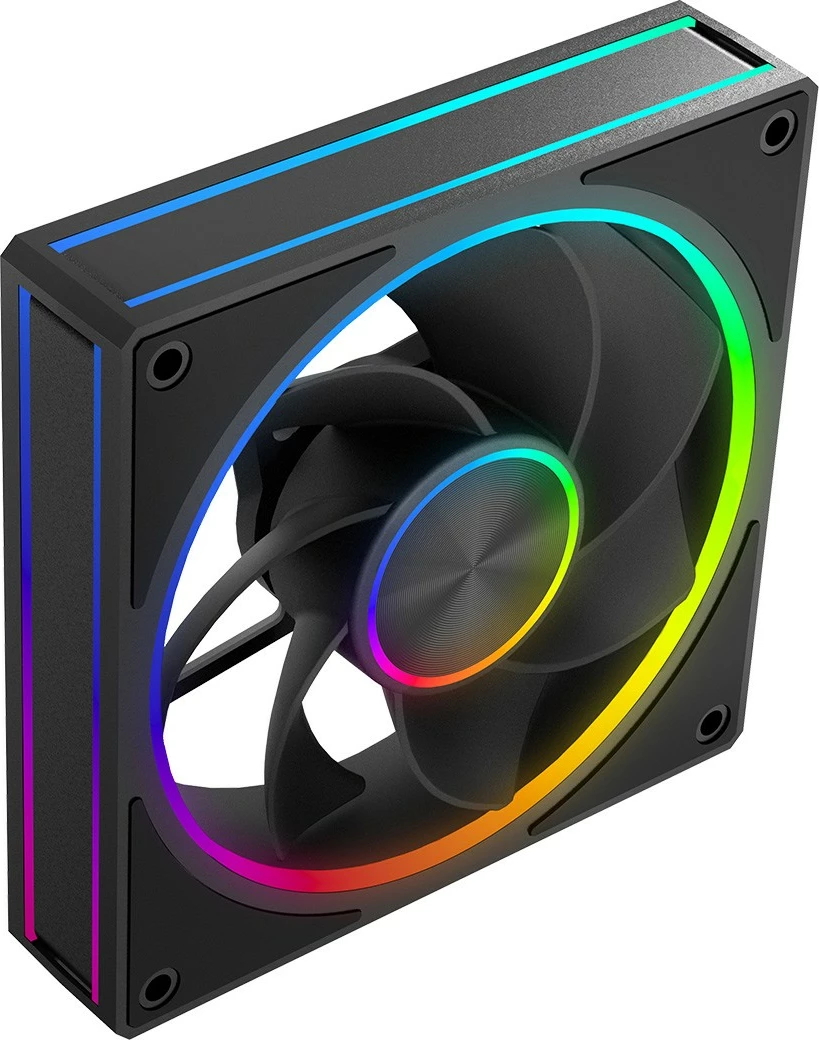 Ventilator kasë Kompjuter MODECOM Volcano Loop Reverse ARGB FAN-LOOP-120R-ARGB-100 120 mm, 4-pin PWM, 400-1400 RPM, 58 CFM, 1 copë, e zezë