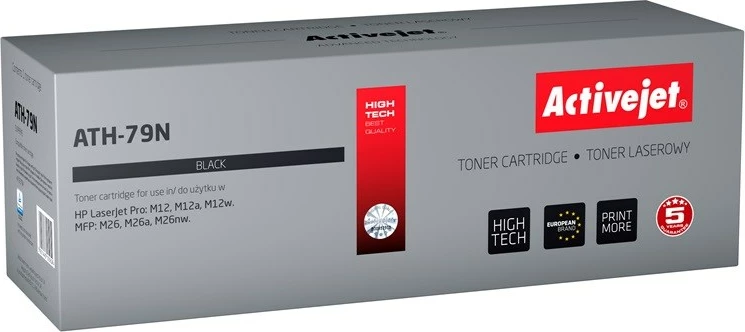 Toner zëvendësues Activejet ATH-79N për printer HP, i zi
