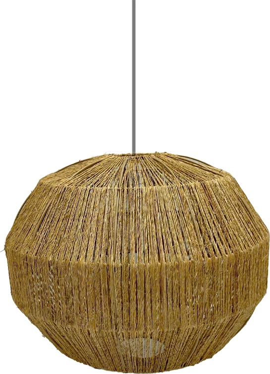 Llambë tavani SOLEARTH, jute natyrale, 50x50x41cm