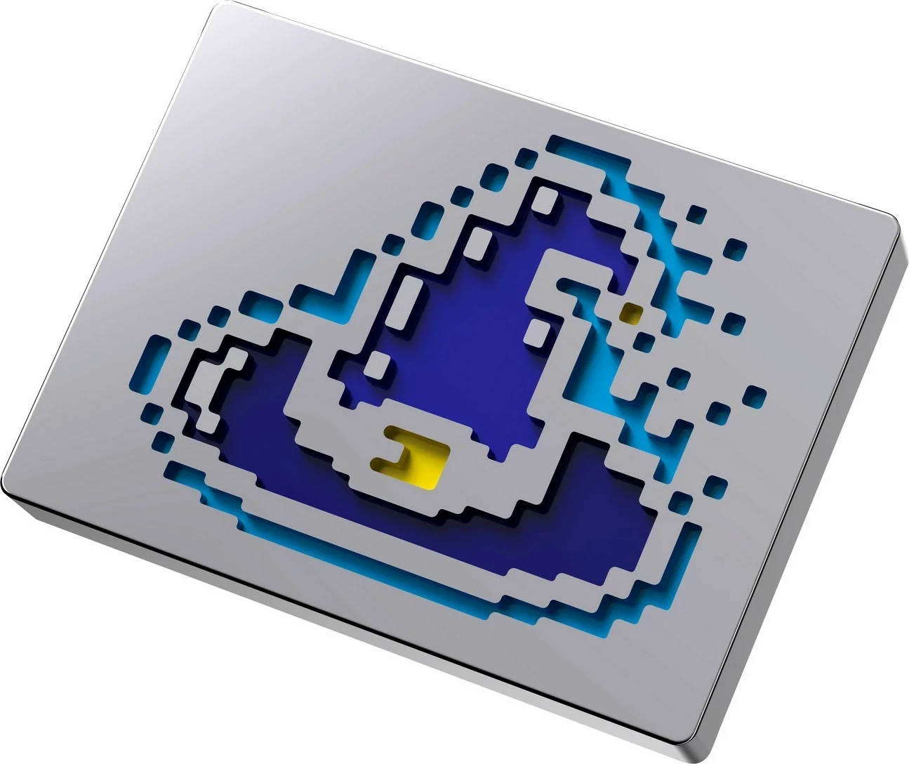 Set badge magnetik HyperX 8 Bit Series për tastierë, metal, 4 copë, mix