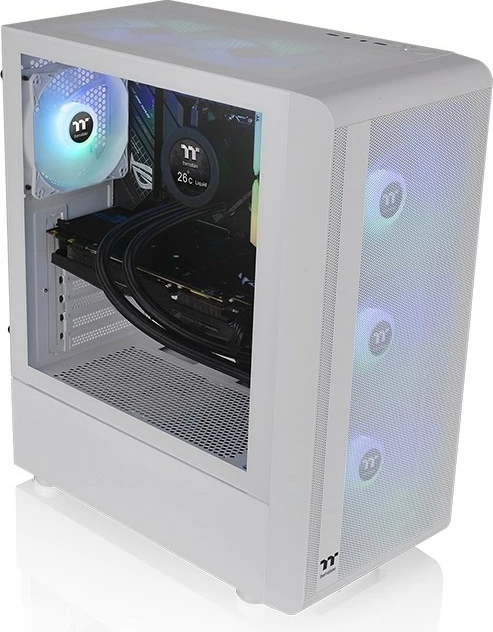 Kasë Thermaltake S200 Tempered Glass ARGB, Midi Tower, e bardhë