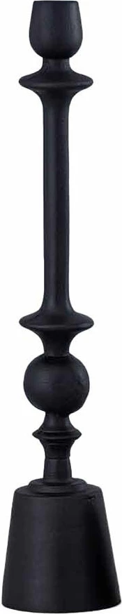 Mbajtëse qirinjsh ANTIQUA, alumin i zi, 9x9x45cm