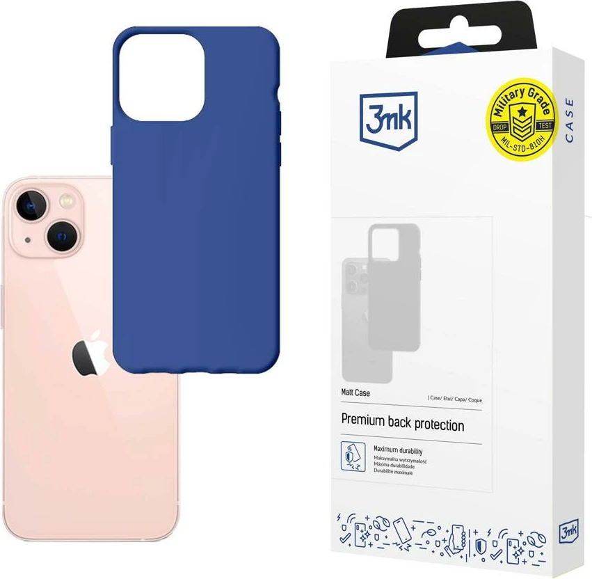 Mbështjellës 3mk Matt Case për iPhone 14, TPU, Kaltër