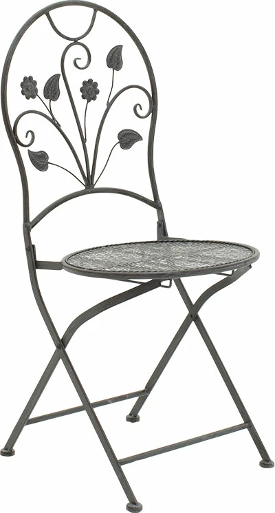 Set tavoline me karrige 3 copë Abriel metal antik antracit