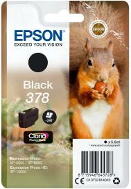 Kartush bojë, Epson, 378 (C13T37814010), Claria Photo HD, 6.5 ml, i zi
