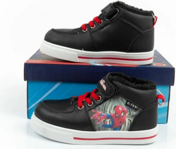 Çizme për fëmijë Inny, të zeza dhe të kuqe