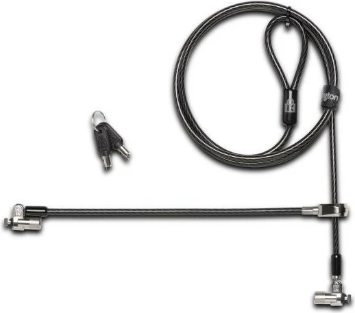 Kabllo sigurie për laptop Kensington MicroSaver 2.0 Twin K65048WW 2.4 m, e zezë