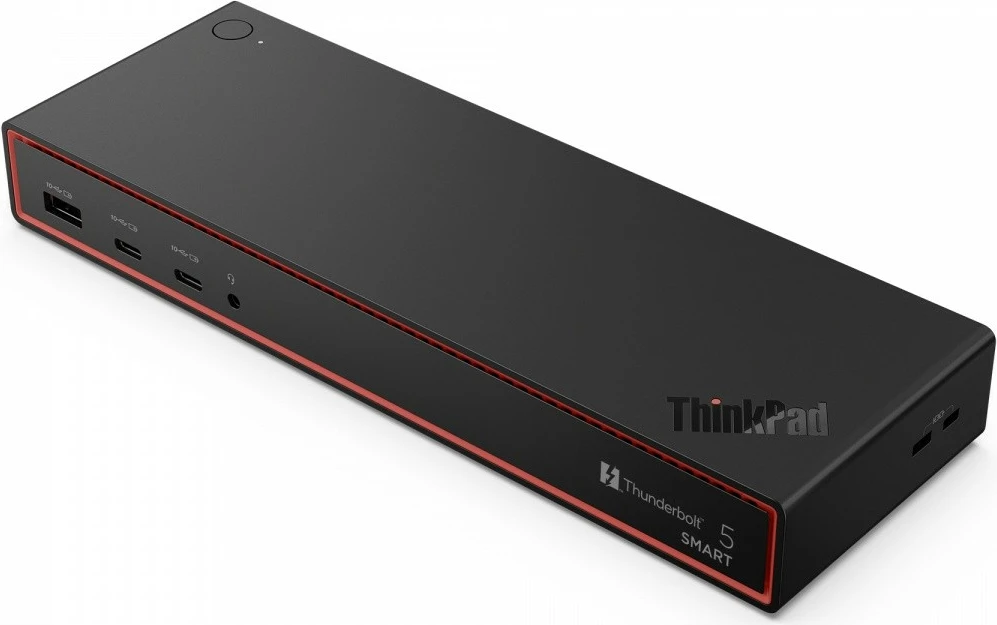 Stacion dokimi Lenovo ThinkPad Thunderbolt 5 Smart Dock 7500 40BA0265EU, TB5 120 Gb/s, deri 3x 8K 60 Hz + 1x 4K 60 Hz, PD 180 W, porta HDMI/DP/USB-C/USB-A/RJ-45/audio, me furnizues 265 W dhe kabllo TB5 1 m, e zezë