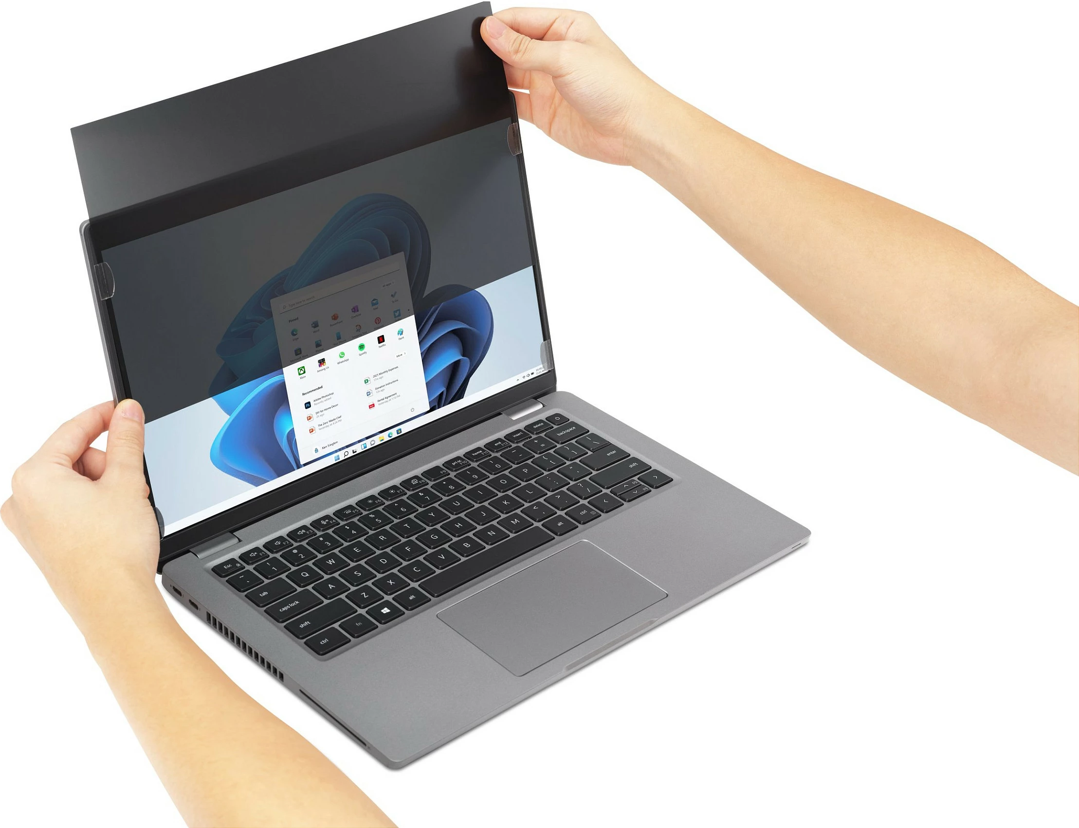 Filter privatësie Kensington, 15.6 inç, 16:9, anti-blue, anti-glare, i zi