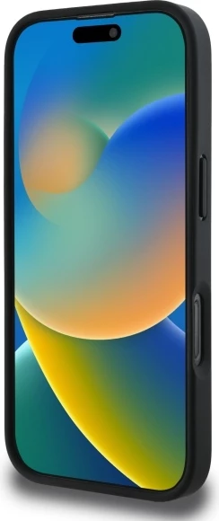 Mbështjellës DKNY Texture Pattern Tonal Stripe për iPhone 16 Pro, i zi