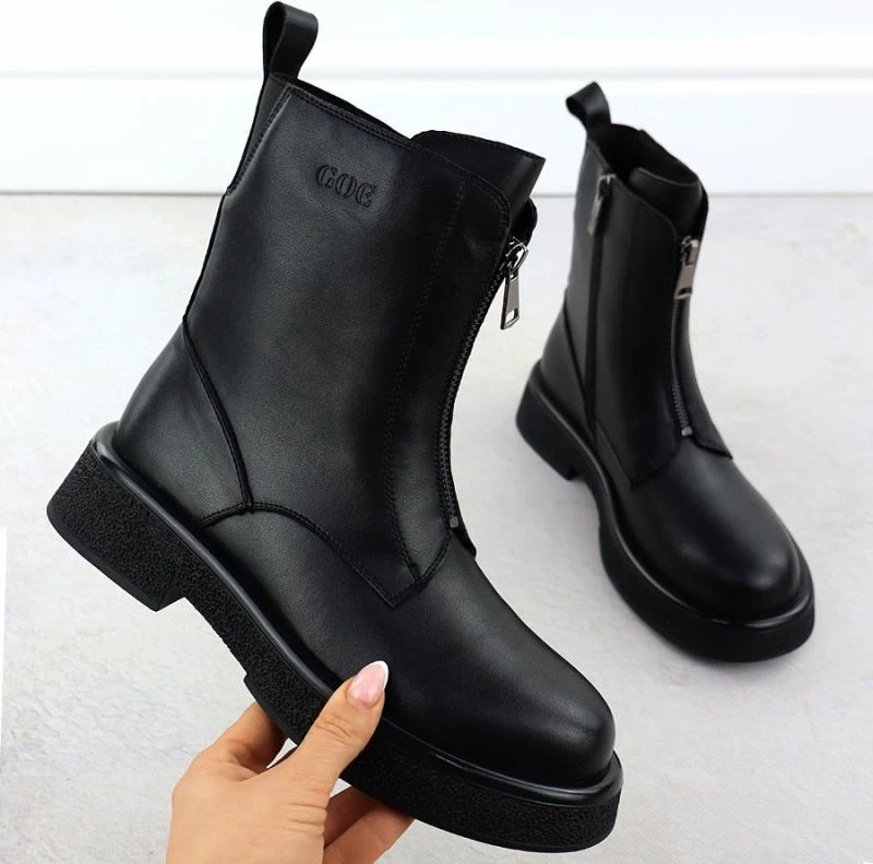 Çizme lëkure femra Goe SS2N4145, të zeza