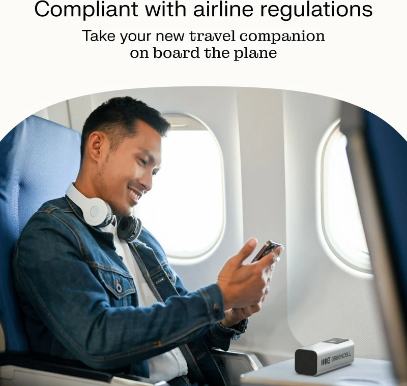 Powerbank, Green Cell, PowerPlay Ultra PBGC25UD, 25200mAh 140W PD, USB-C/USB-A, ekran LCD, argjendtë/zezë, me futrollë dhe kabllo C-C 140W