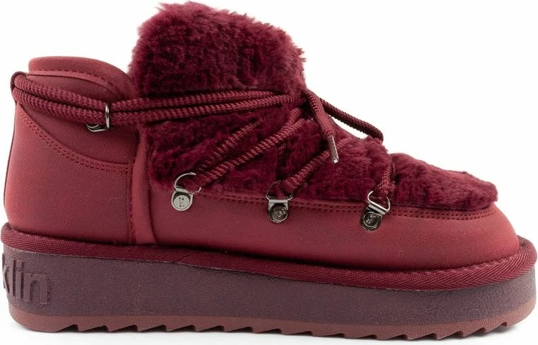 Çizme dimri për femra D.Franklin, burgundy