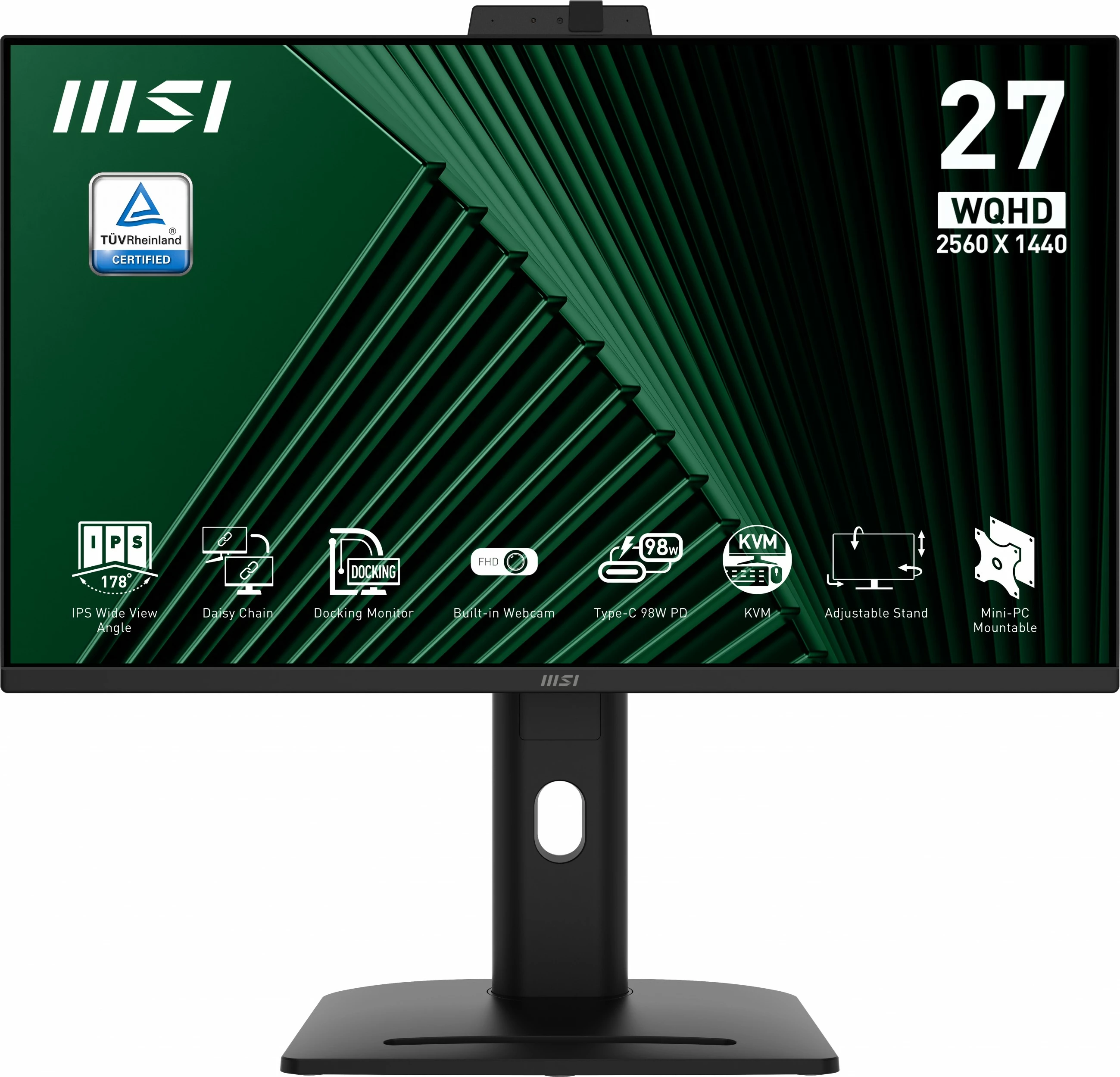 Monitor MSI PRO MP275QPDG, 27", 2560 x 1440, LCD, i zi