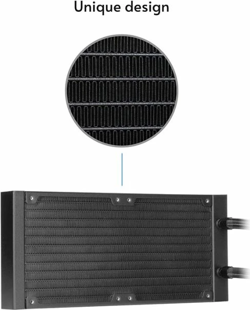 Ftohës uji AIO për CPU CHIEFTEC Iceberg CLC-240-RGB 240mm A-RGB, i zi